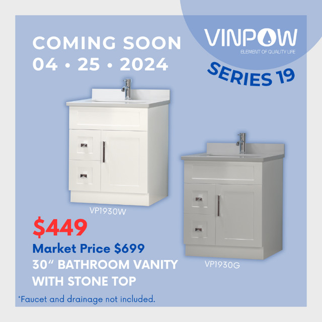 Revamp Your Bathroom with New Vanities - Limited Stock! in Bathwares in Markham / York Region