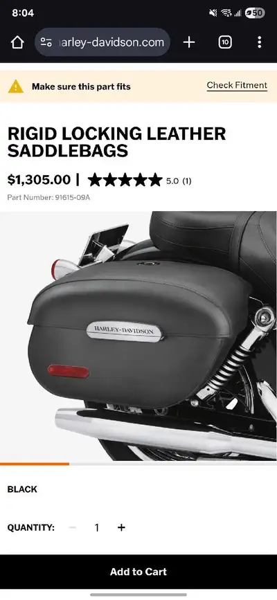 As the title states, Harley brand hard leather saddle bags with the mounts. Coming off a Harley supe...