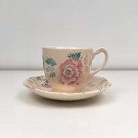 Johnson Brothers Lynton Pink Carnation Teacup & Saucer