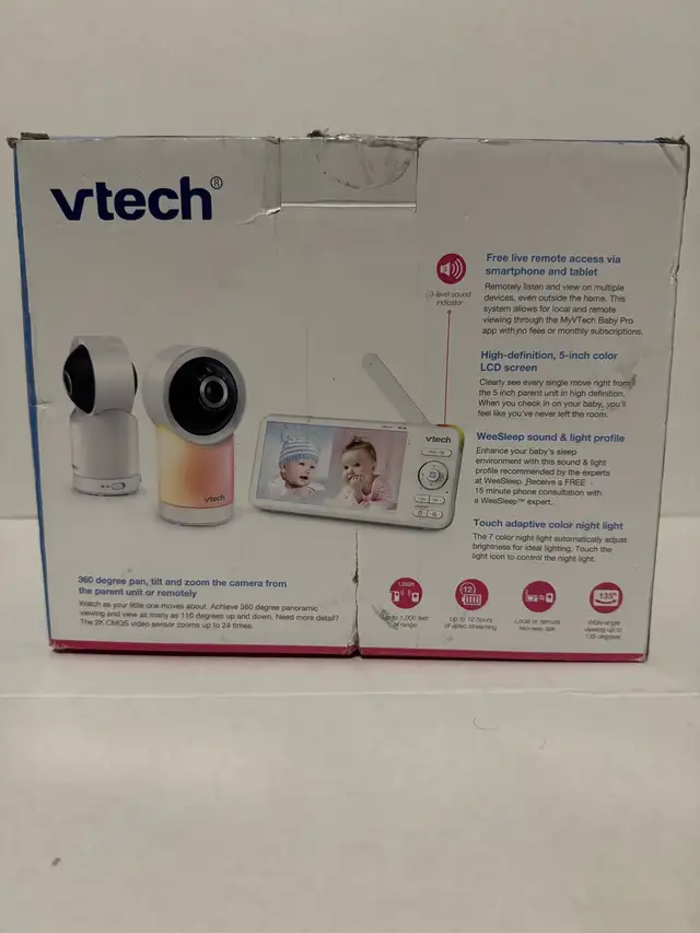 RM5766-2HD Baby Monitor – 5” Screen, Double Camera, Brand New62863264662018124