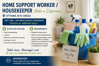 Support Worker/Housekeeper, View more