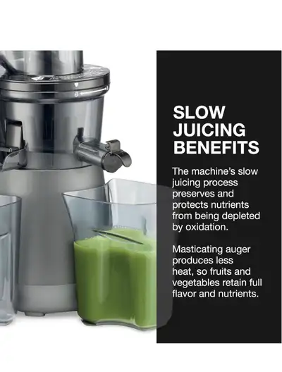 I'm selling my Cuisinart juicer, perfect for making fresh and healthy juices at home. It features a...