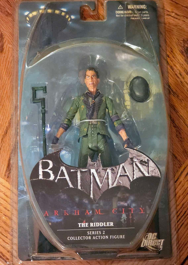 DC Direct Batman Arkham City 'Riddler' Action Figure in Toys & Games in Peterborough