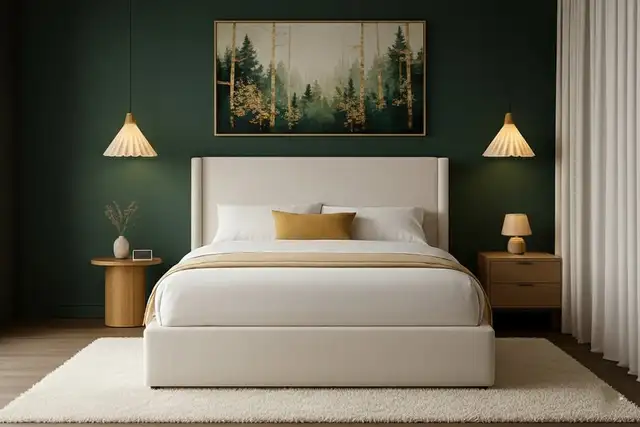 Luna Cream Bouclé Queen & King Bed with 14” Storage –Decent Head in Beds & Mattresses in Vancouver - Image 9