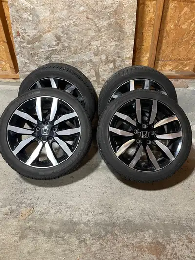 Set of four Honda OEM rims with Yokohama Avid Ascend GT tires 215/45R17. Tires have plenty of tread....