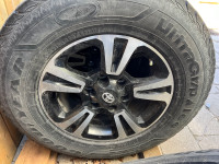Tacoma OEM Alloy rims with winter tires 