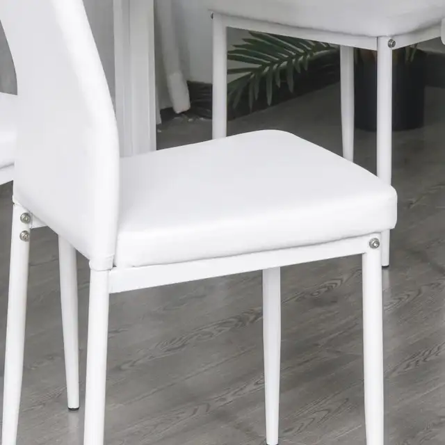 HOMCOM 3-Piece Rectangular Glass Kitchen Table and Chairs with M in Dining Tables & Sets in Markham / York Region - Image 11
