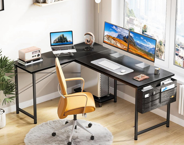 ODK L-Shaped Desk with Storage Bag, 50 Inch Home Office Desk wit in Desks in London - Image 2