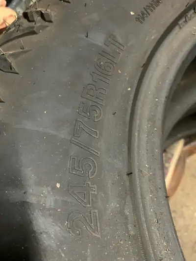 For sale is a set of used 245/75R16LT tires, perfect for your next off-road adventure or daily drivi...