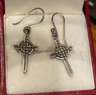Celtic cross earrings, View more