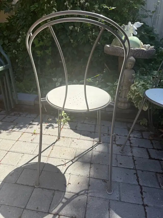 Vintage Polish Pair , French Style Chairs  (Made In Poland)Stack in Patio & Garden Furniture in Regina - Image 11