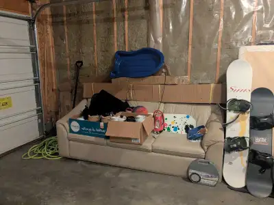 three queen mattress, 3 box springs and 5 chairs, View more