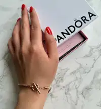 14k Rose gold plated Pandora Brand New Bracelet 