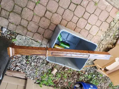 Oak post. Stained. , View more