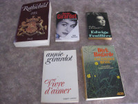 Livres lot de 5x Biographies: Rothschild, Girardot, Feuillère ..