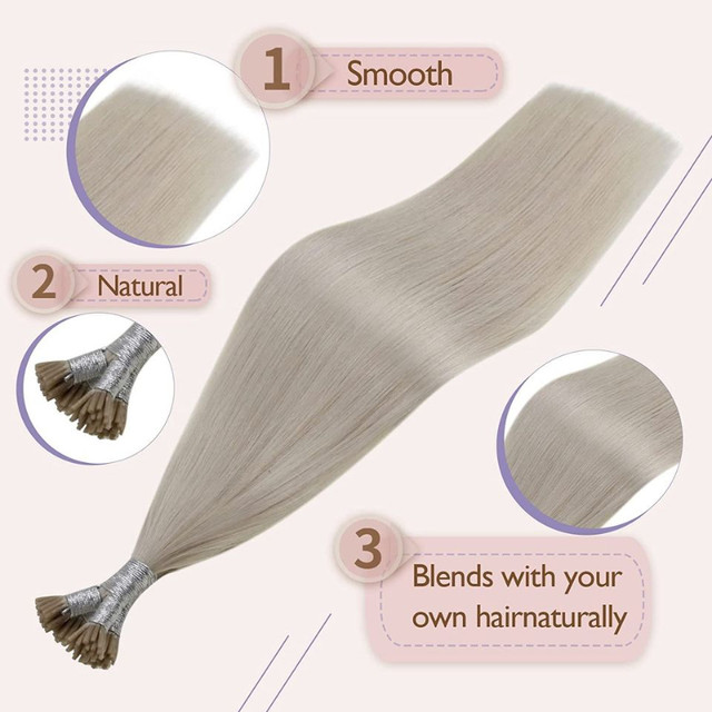 NEW: 24 Inch Real Human I Tip Hair Extensions, 50g in Other in Markham / York Region - Image 2