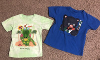 2 Interactive shirts for toddlers 