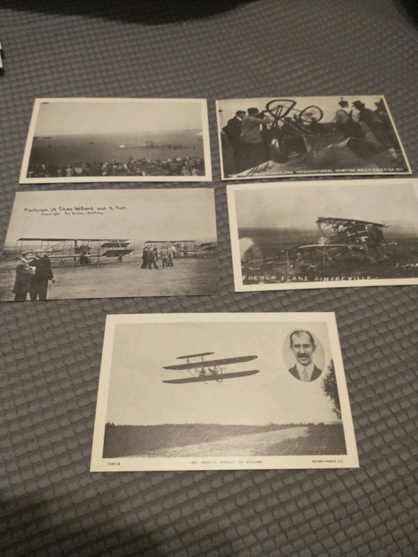 9 reprinted postcards of early aviation history in Arts & Collectibles in City of Toronto - Image 3