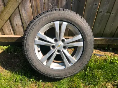 4 Dunlop 235/60/17inch snow tires off an equinox. On aluminum rims in great shape, lots of tread. 5...