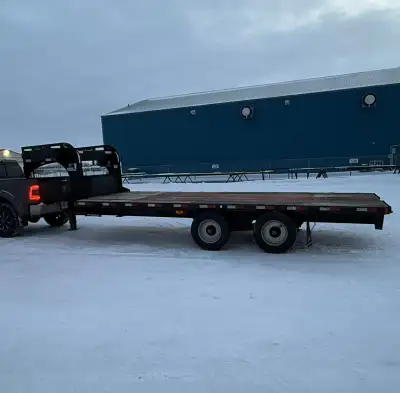 2016 Precision Gooseneck trailer -20’ x 8’ Deck -2 x 25,000lb Landing Gear (2 speed) -2 x 10,000lb D...