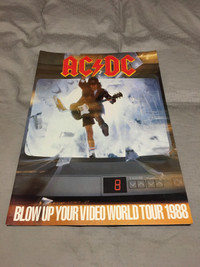 AC/DC “Blow up Your Video” tour book 