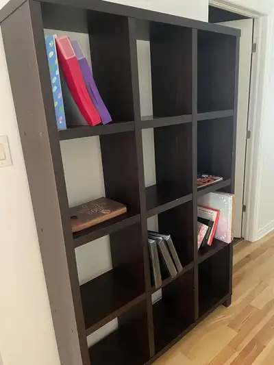 Bibliothèque Étagère Dark Brown Book Shelf Unit, View more