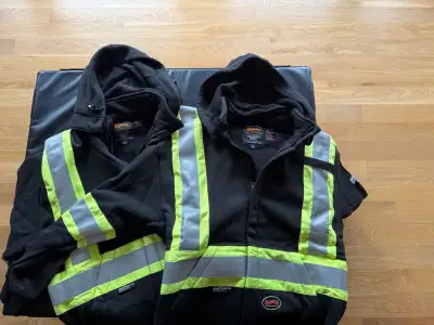 Heavyweight Safety Hoodies x 2, High Vis, Flame Retardant. LARGE, View more