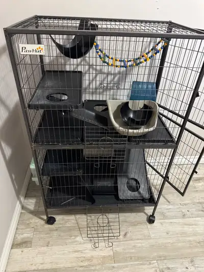 Large Multi-Level Small Pet Cage & Accessories – $75 OBO, View more