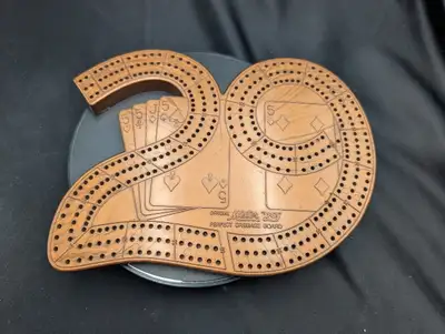 Vintage Mister 29 Cribbage Board Perfect Hand 29 Shape Plastic, View more