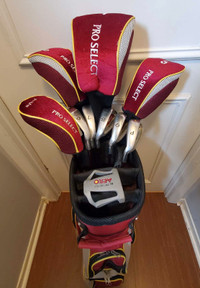 Women's Left-Handed Golf Full Set and Cart Bag