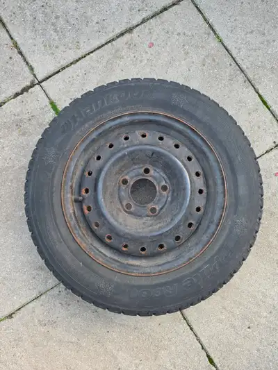 Title: Hankook Winter Tires on Steel Rims – 195/65R15 – Only 3 Months Use! Price: $375 Selling a com...