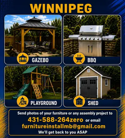 Furniture Assembly Service Winnipeg, View more