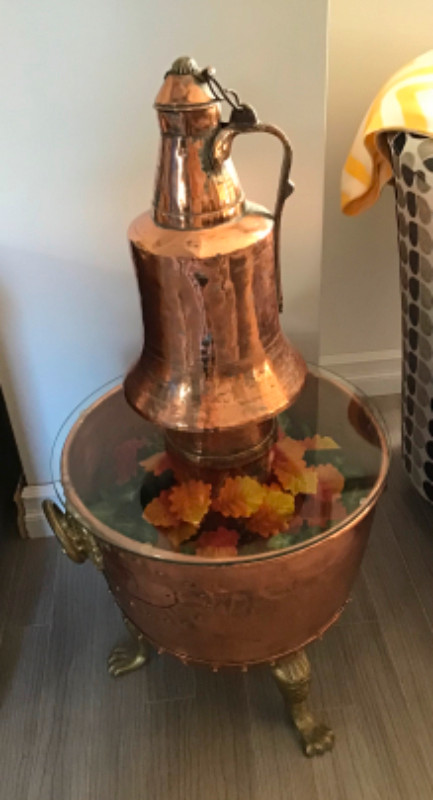 Copper Vintage Decor Kettle REDUCED MORE in Home Décor & Accents in Trenton - Image 2