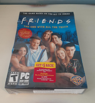FRIENDS The One With All The Trivia PC Game - sealed, box damage, View more