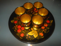 Russian Khokhloma Set  7 pc