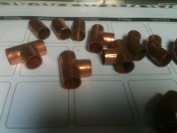 copper fitting many sizes many pieces