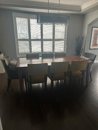 Dining Room Table and 8 Chairs