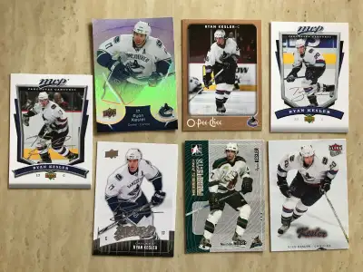 Lot de 7 cartes de hockey différentes - Ryan Kesler, View more