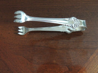 Silver Plate Tongs for Cubed Sugar, etc. Haddon Plate