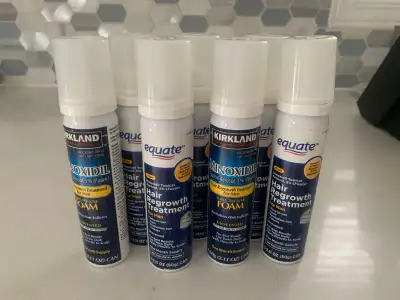 New bottles of ROGAINE-like hair regrowth foam