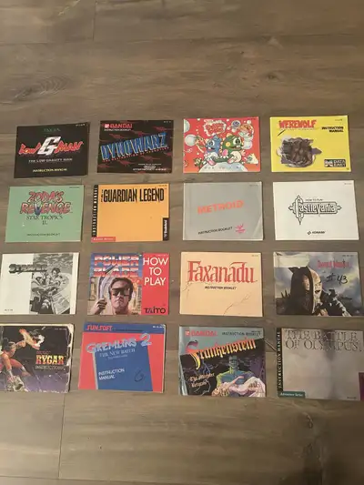 NES games & manuals, View more
