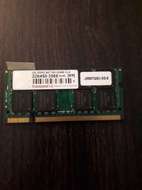  2G DDR2 666 MHz laptop memory