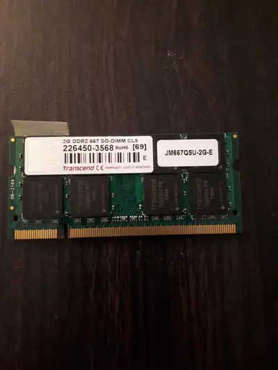 2G DDR2 666 MHz laptop memory, View more