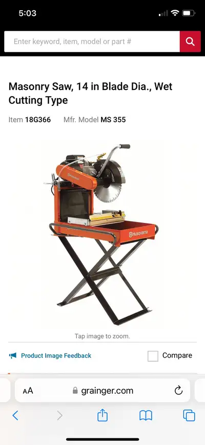 14 INCH WET TABLE SAW!, View more