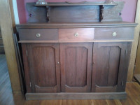Antique WALNUT SIDEBOARD from a 1905 Walkerville home