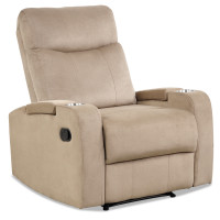 Recliner Chair Single Sofa Lounger with Arm Storage & Cup Holder