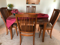 CANADEL Dinning Table with 4 upholstered chairs