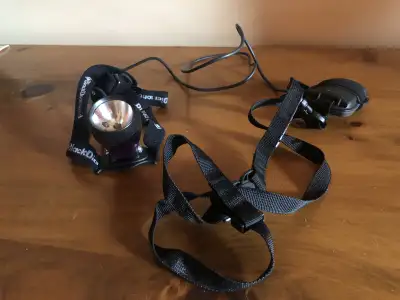 High End head lamp with belt type battery pack, View more