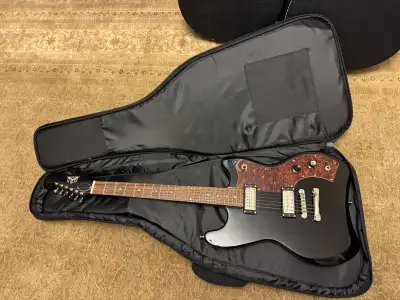 GUILD Jetstar electric guitar - Black w/Tortoiseshell Pickguard, View more
