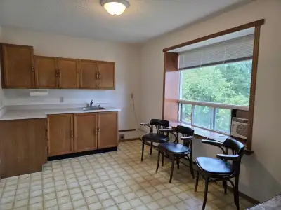 Clean 1 bedroom on the 2nd floor, in a small, adult building on Mary Street West. 2 appliances. Laun...